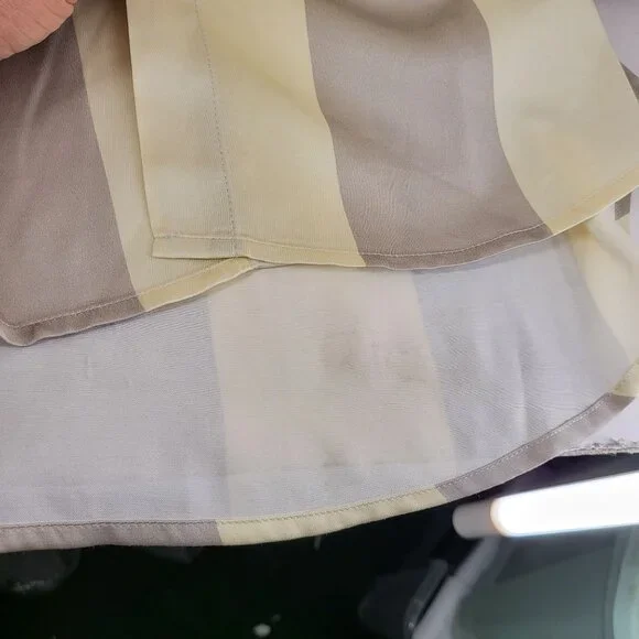 Honor The Gift Women's Striped Button-Up Shirt Dress Grey Casual Long Sleeve Med - Picture 12 of 15